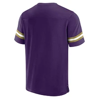 Men's Fanatics  Purple Baltimore Ravens Jersey Tackle V-Neck T-Shirt