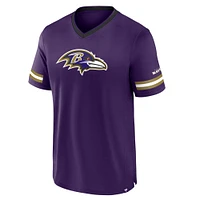 Men's Fanatics Purple Baltimore Ravens Stripe Stacking T-Shirt