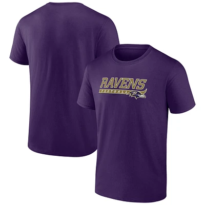 T-shirt violet fanatiques pour hommes des Ravens de Baltimore prennent les devants