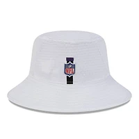 Men's New Era White Baltimore Ravens 2024 NFL Training Camp Stretch Bucket Hat