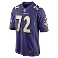 Men's Nike Andrew Vorhees  Purple Baltimore Ravens Team Game Jersey