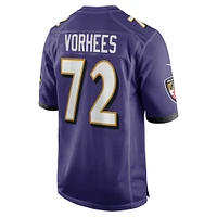 Men's Nike Andrew Vorhees  Purple Baltimore Ravens Team Game Jersey