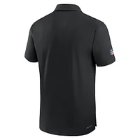 Men's Nike Black Baltimore Ravens Sideline Coaches Performance Polo