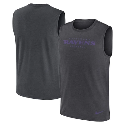 Débardeur Nike Performance Primetime Legend pour homme, couleur charbon des Baltimore Ravens