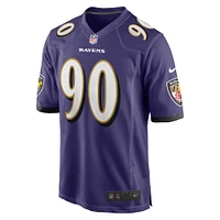 Men's Nike David Ojabo Purple Baltimore Ravens Player Game Jersey