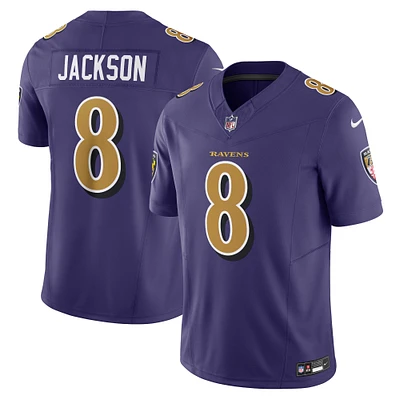 Nike Lamar Jackson Violet Baltimore Ravens Vapor F.U.S.E. Maillot limité