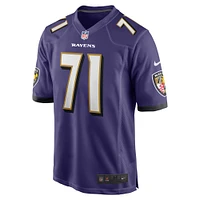 Men's Nike Malaesala Aumavae-Laulu  Purple Baltimore Ravens Team Game Jersey