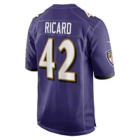 Men's Nike Patrick Ricard Purple Baltimore Ravens Game Jersey
