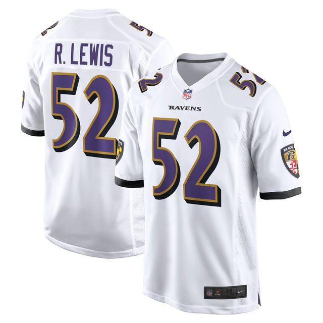 Maillot de match joueur retraité Nike Ray Lewis des Baltimore Ravens pour homme, blanc