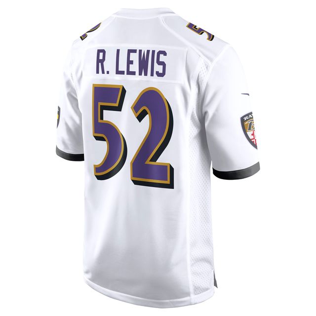 Maillot de match joueur retraité Nike Ray Lewis des Baltimore Ravens pour homme, blanc