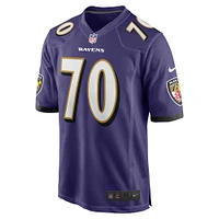 Men's Nike Roger Rosengarten  Purple Baltimore Ravens Team Game Jersey