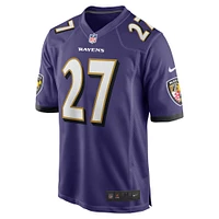 Men's Nike T.J. Tampa  Purple Baltimore Ravens Team Game Jersey