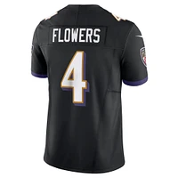 Men's Nike Zay Flowers Black Baltimore Ravens Alternate Vapor F.U.S.E. Limited Jersey