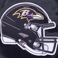 Men's Pro Standard Black Baltimore Ravens Sublimated Satin Full-Snap Jacket