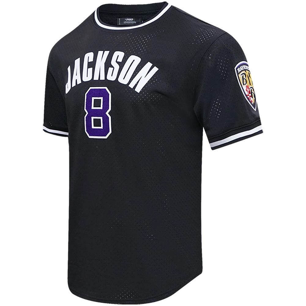 Haut Pro Standard Lamar Jackson noir avec nom et numéro de joueur Baltimore Ravens pour homme