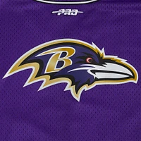 Men's Pro Standard Lamar Jackson Purple Baltimore Ravens Mesh Button-Up Baseball Jersey