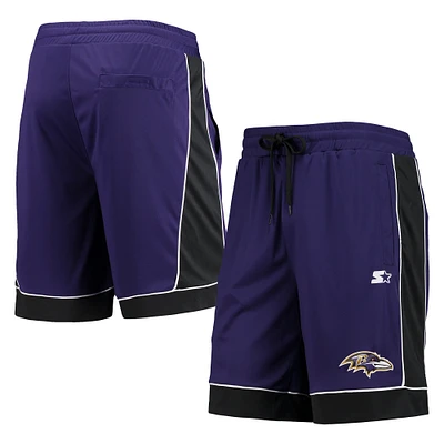 Short tendance pour homme Starter violet/noir des Ravens de Baltimore