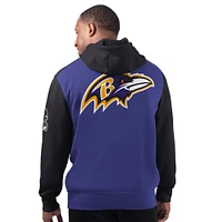 Men's Starter Purple Baltimore Ravens Extreme Pullover Hoodie