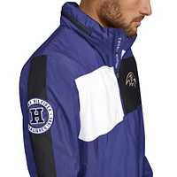 Men's Tommy Hilfiger Purple Baltimore Ravens Gael Lightweight Half-Zip Pullover Hoodie Jacket