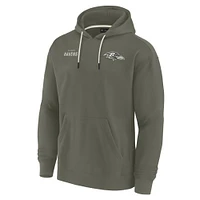 Unisex Fanatics Olive Baltimore Ravens Elements Super Soft Fleece Pullover Hoodie