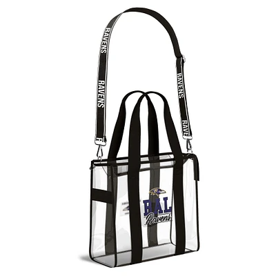WEAR by Erin Andrews Baltimore Ravens Stadium Tote Bag with Team Color Trim