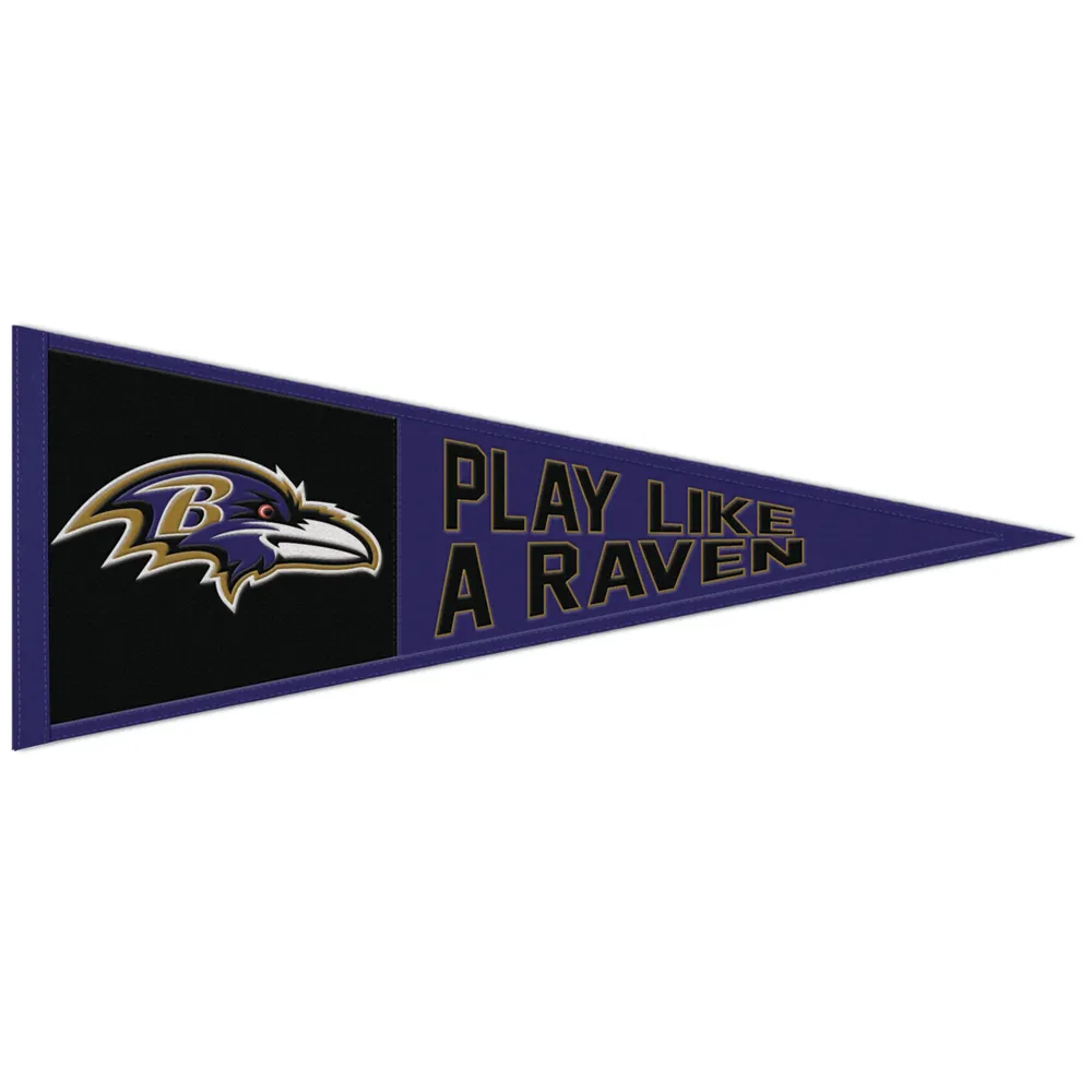 WinCraft Baltimore Ravens Fanion avec slogan 13" x 32"