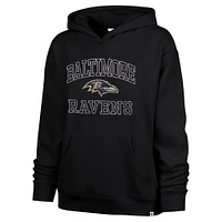 Women's '47  Black Baltimore Ravens Clarity Naomi Pullover Hoodie
