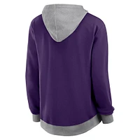 Women's Fanatics  Purple Baltimore Ravens Hit It Full-Zip Hoodie