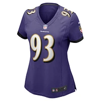 Maillot de match Nike Bravvion Roy violet Baltimore Ravens pour femme