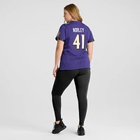 Women's Nike Daryl Worley Purple Baltimore Ravens Game Player Jersey