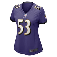 Maillot de joueur match Nike Del'Shawn Phillips violet Baltimore Ravens pour femme