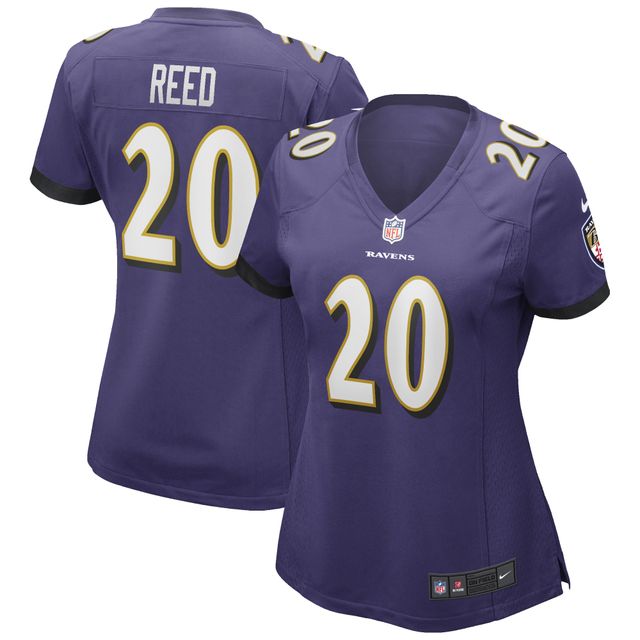 Maillot de joueur retraité Nike Ed Reed violet Baltimore Ravens Game pour femme