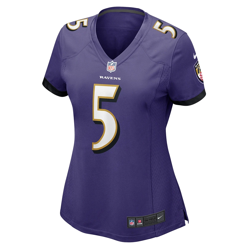 Women's Nike Jalyn Armour-Davis Purple Baltimore Ravens Game Player Jersey