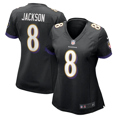 Maillot de jeu alternatif Nike Lamar Jackson pour femme, noir, Baltimore Ravens