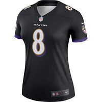 Women's Nike Lamar Jackson  Black Baltimore Ravens Alternate Legend Player Performance Top