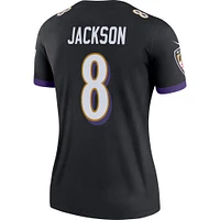 Women's Nike Lamar Jackson  Black Baltimore Ravens Alternate Legend Player Performance Top