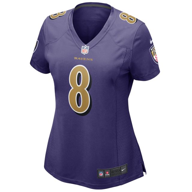 Maillot de joueur jeu alternatif Nike Lamar Jackson violet Baltimore Ravens pour femme