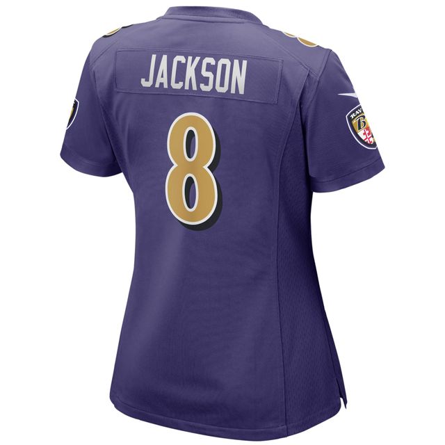 Maillot de joueur jeu alternatif Nike Lamar Jackson violet Baltimore Ravens pour femme