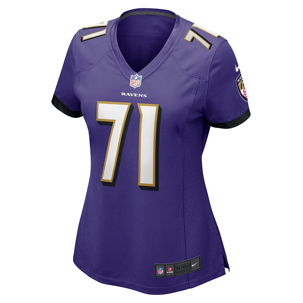 Women's Nike Malaesala Aumavae-Laulu  Purple Baltimore Ravens Game Jersey