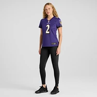 Women's Nike Nate Wiggins  Purple Baltimore Ravens Game Jersey