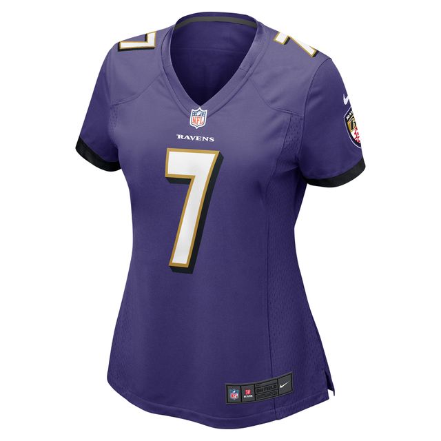 Maillot de match Nike Rashod Bateman violet des Ravens Baltimore pour femme