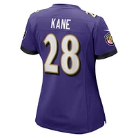Women's Nike Sanoussi Kane  Purple Baltimore Ravens Game Jersey