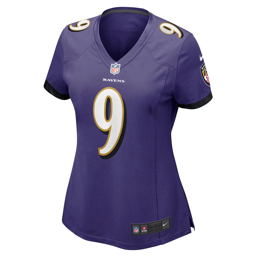 Maillot de joueur retraité Nike Steve McNair pour femme des Ravens Baltimore, violet