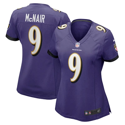 Maillot de joueur retraité Nike Steve McNair pour femme des Ravens Baltimore, violet