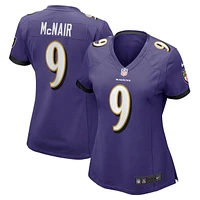 Maillot de joueur retraité Nike Steve McNair pour femme des Ravens Baltimore, violet