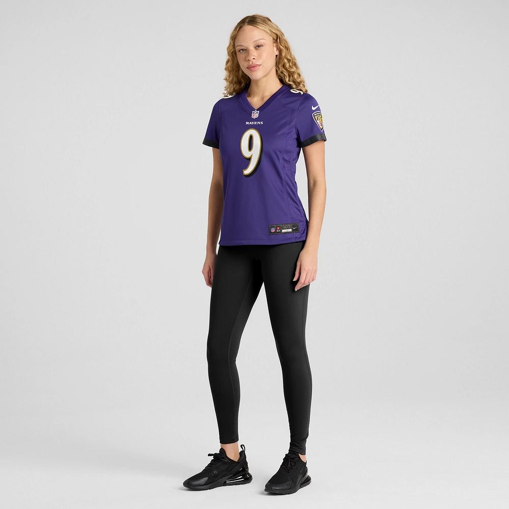 Maillot de joueur retraité Nike Steve McNair pour femme des Ravens Baltimore, violet