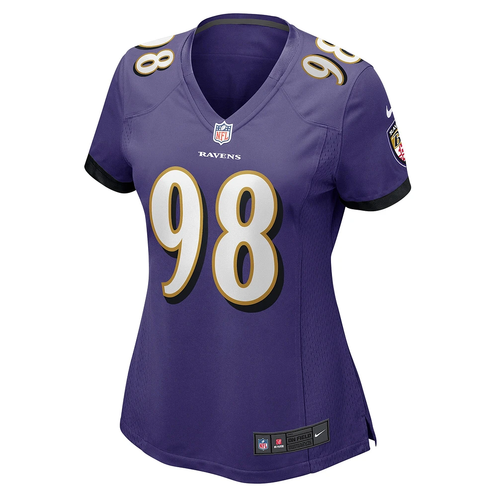Women's Nike Travis Jones Purple Baltimore Ravens Player Game Jersey