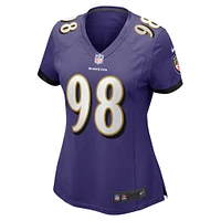 Women's Nike Travis Jones Purple Baltimore Ravens Player Game Jersey