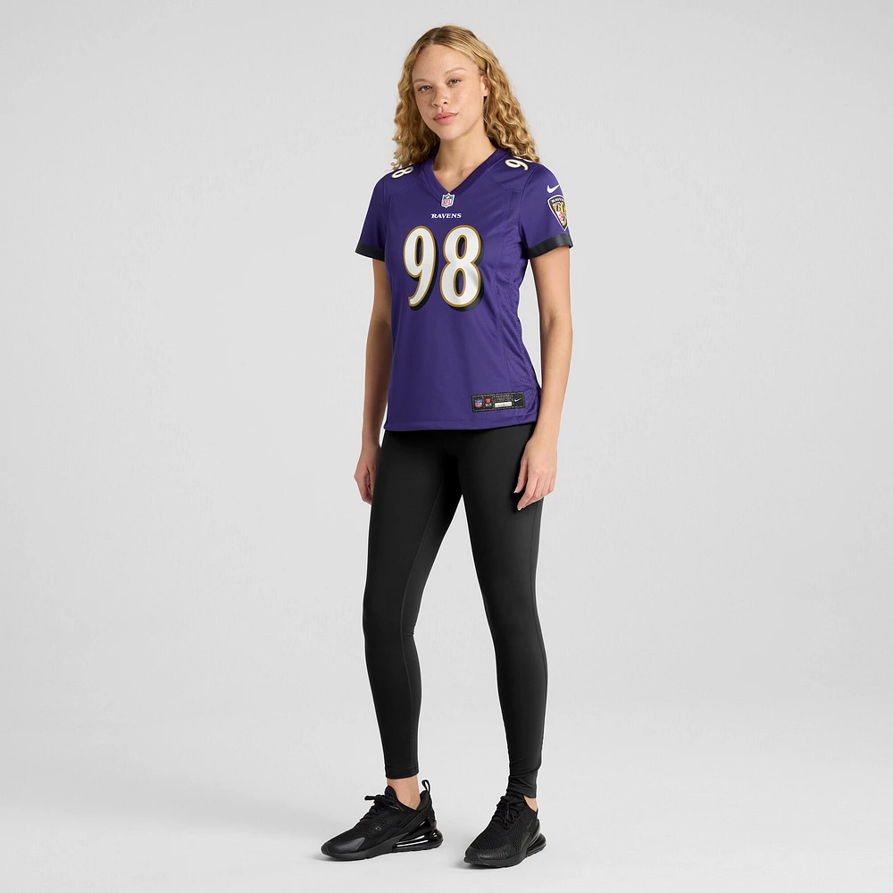 Women's Nike Travis Jones Purple Baltimore Ravens Player Game Jersey