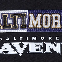 Women's Pro Standard Black Baltimore Ravens Split Logo Full-Zip Hoodie